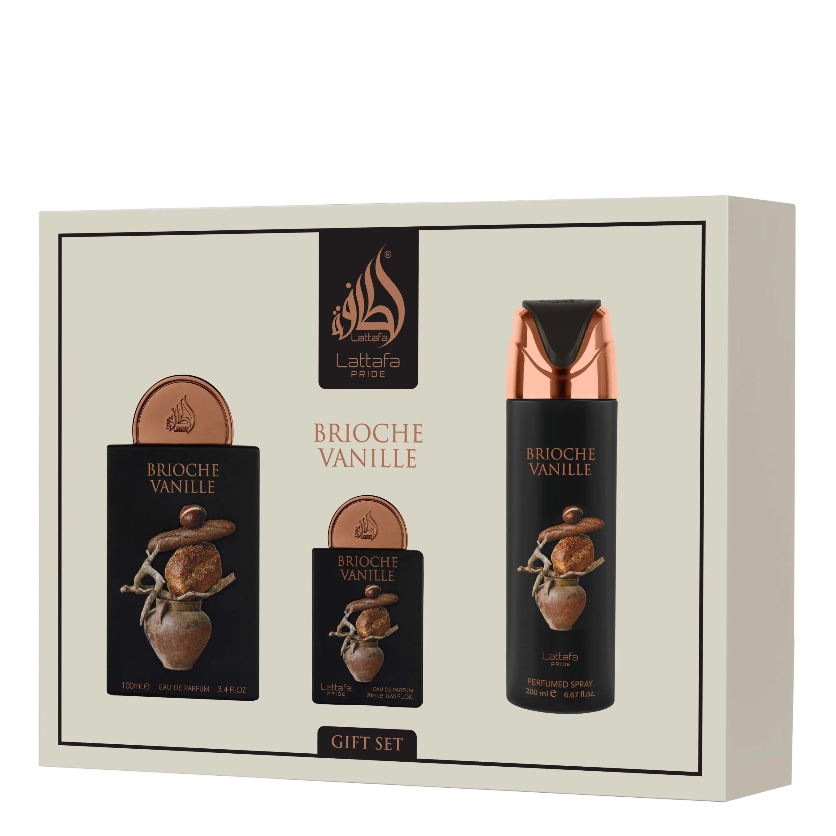 Lattafa Pride Brioche Vanille 3-Piece Gift Set