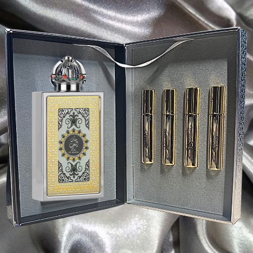 Lattafa Pride King of Arabia 100 ml + 4 x 10 ml Mini Gift Set